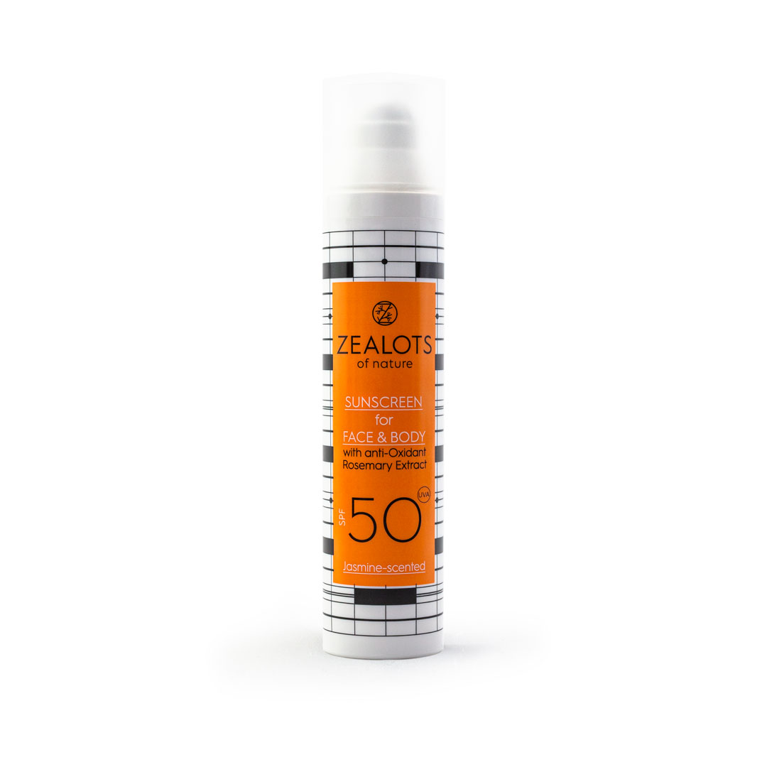 1080_Sunscreen_Face_Body_50_Jasmine_Rosemary Sunscreen for Face & Body 50spf 100ml - Image 1