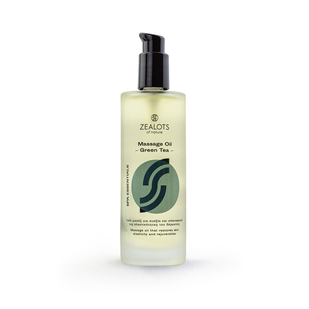 1080_Massage_Oil_Green_tea Revitalizing Massage Oil – Green Tea 100ml - Image 1